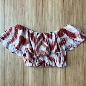 XS, Red / white Banana Republic top